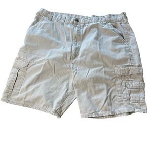 Lee Cargo Shorts Mens 44 Khaki Tan Cotton Twill Multi-Pocket Casual Outdoor